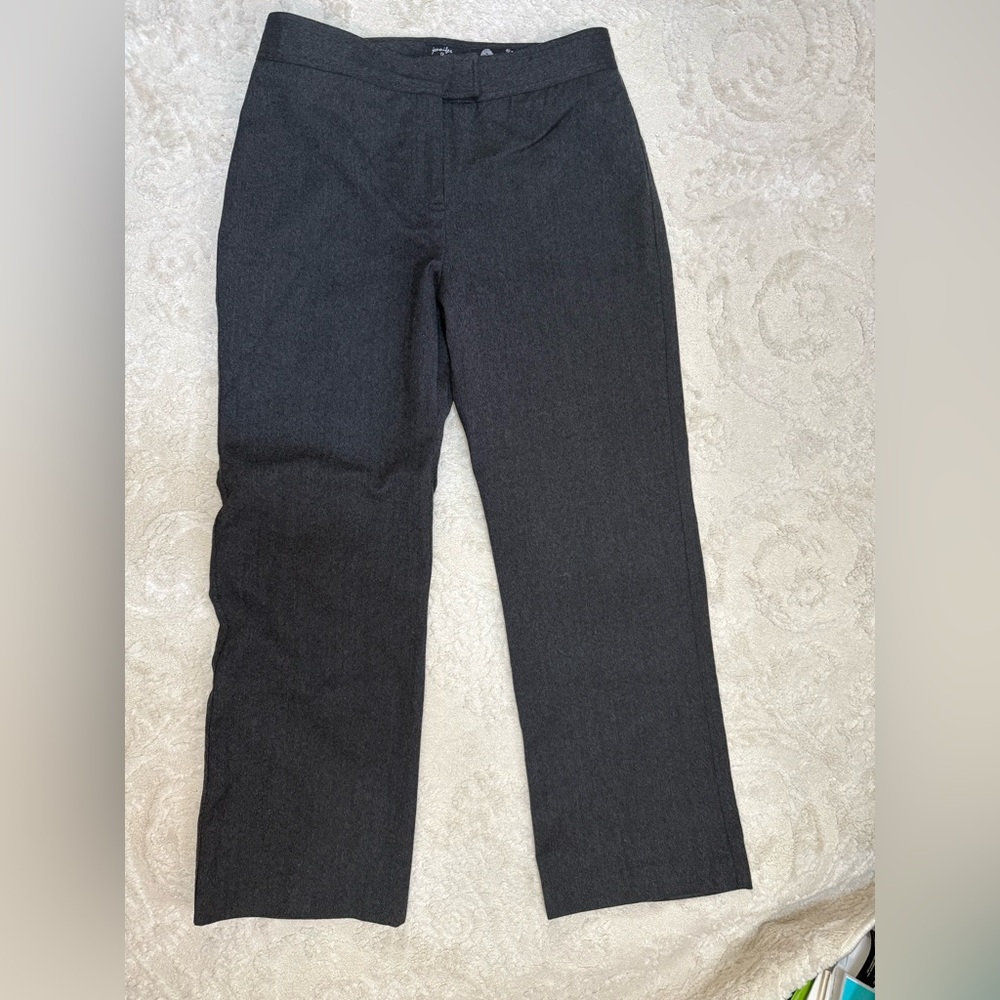 Jennifer & Grace 100%‎ Wool Dress Pants Size 14 Charcoal Gray Straight Leg